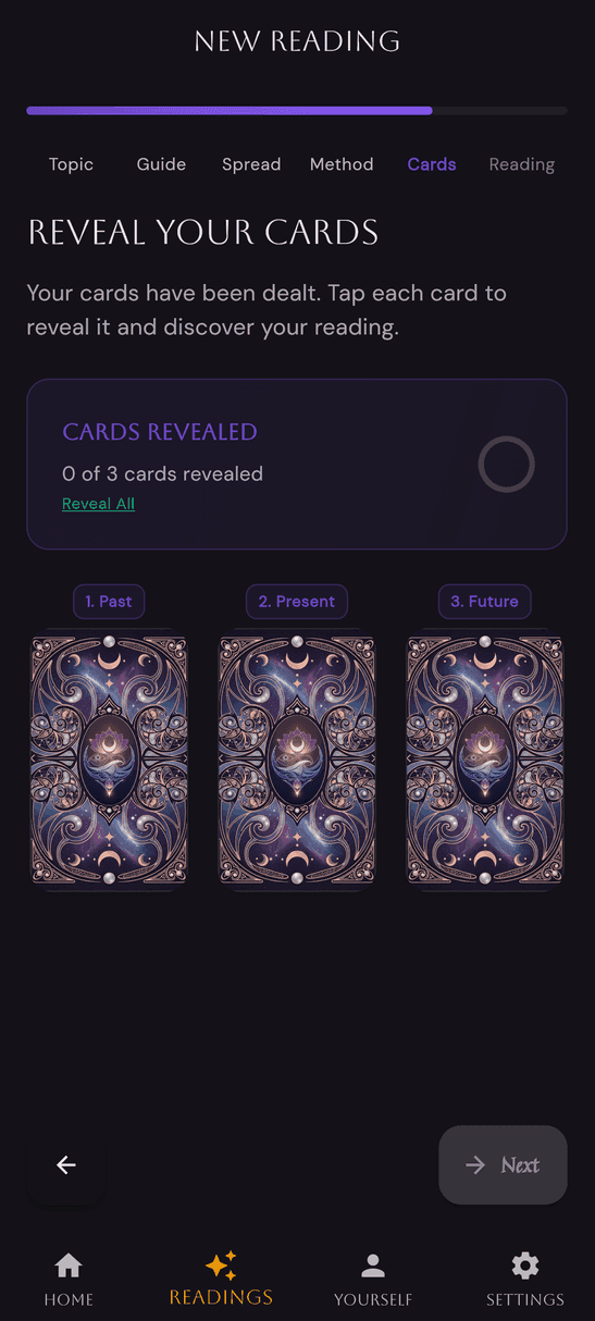 Tarot Reading Step 5