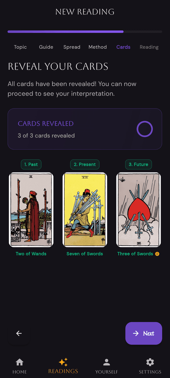 Tarot Reading Step 6