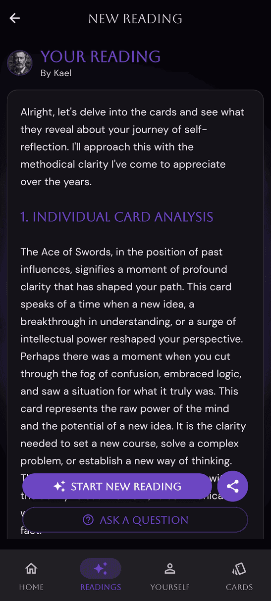 Tarot Reading Step 7